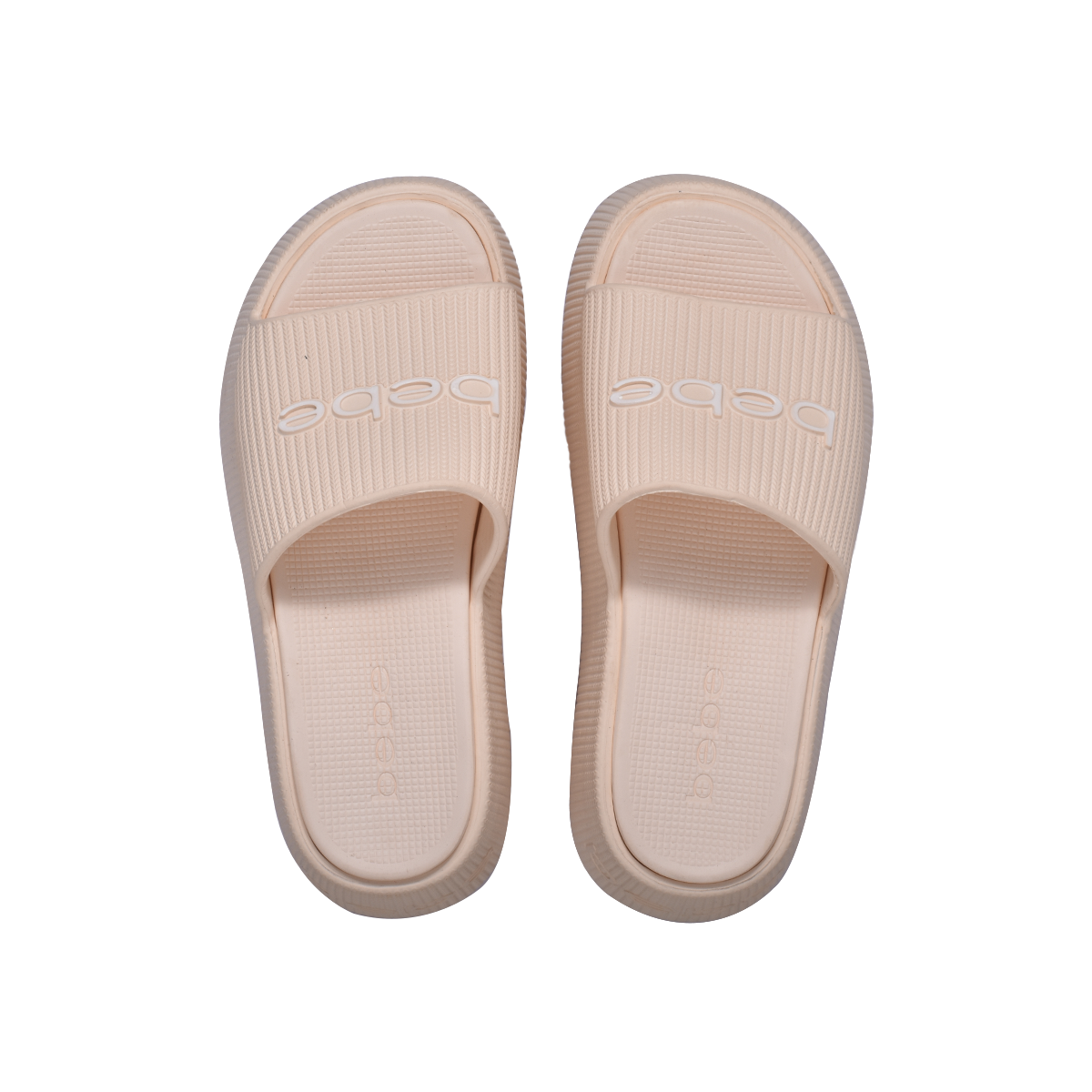 bebe Ploffy Women Slide-23162-IvoryBeige