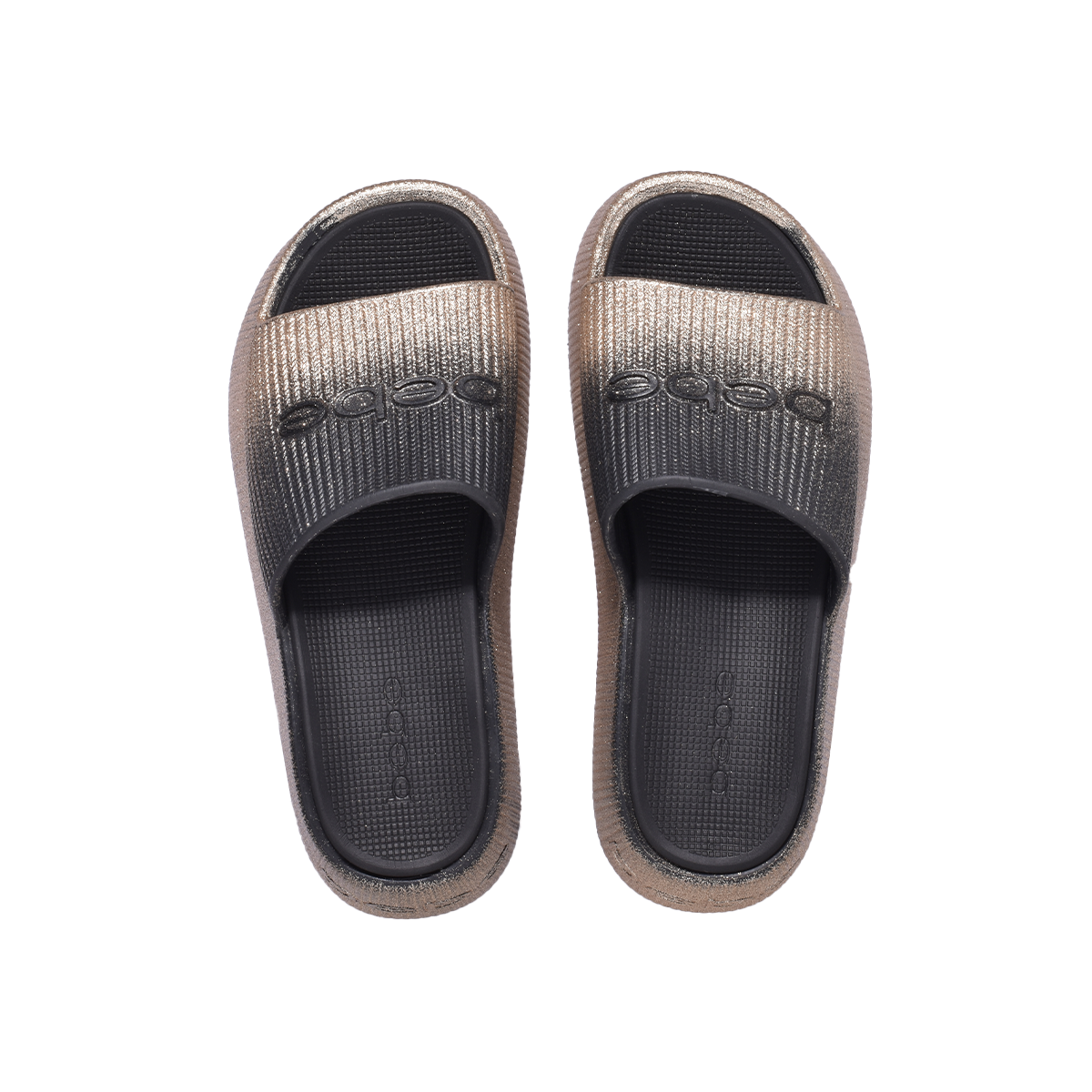bebe Ploffy Women Slide-23215-OmbreBlackGold