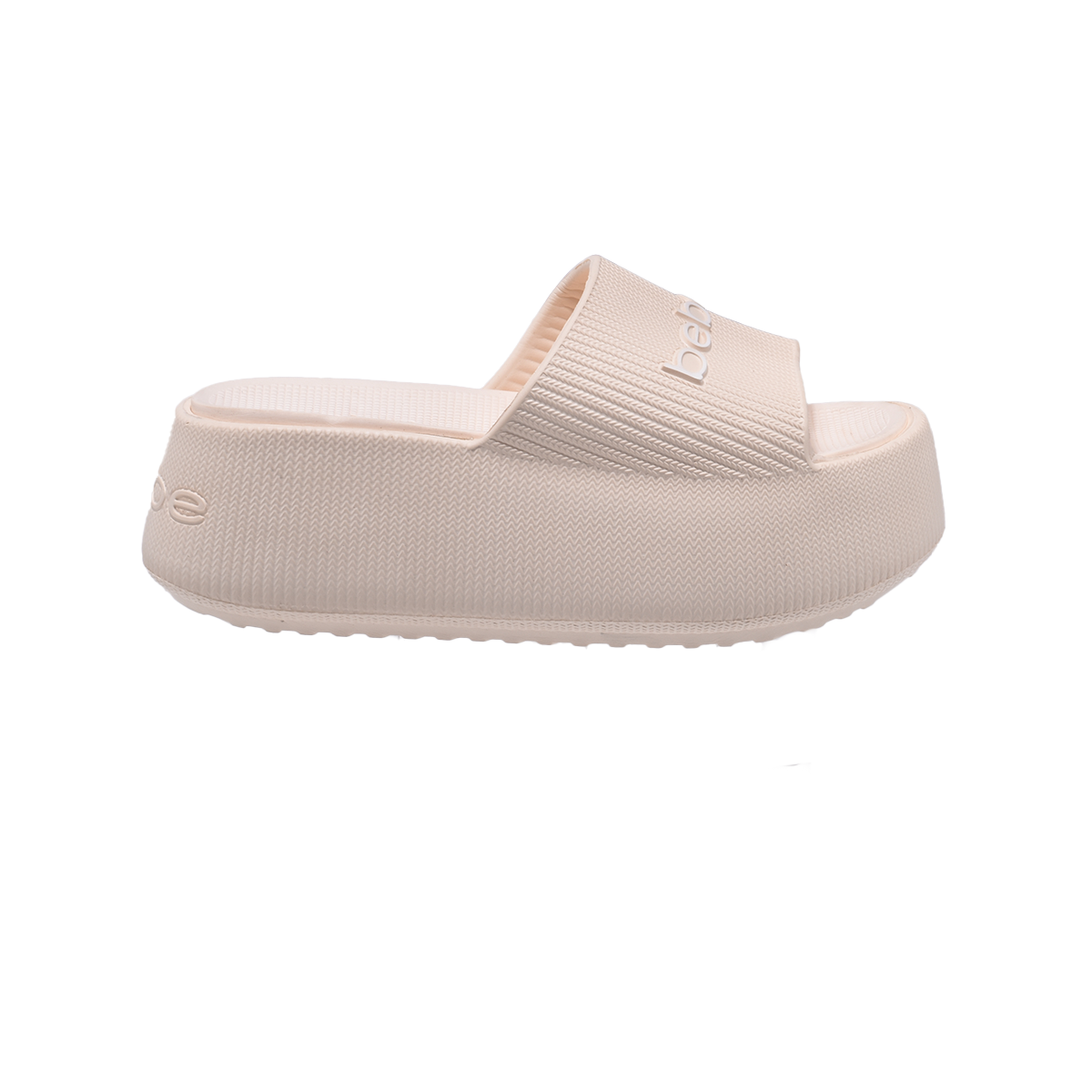 bebe Ploffy Women Slide-23162-IvoryBeige