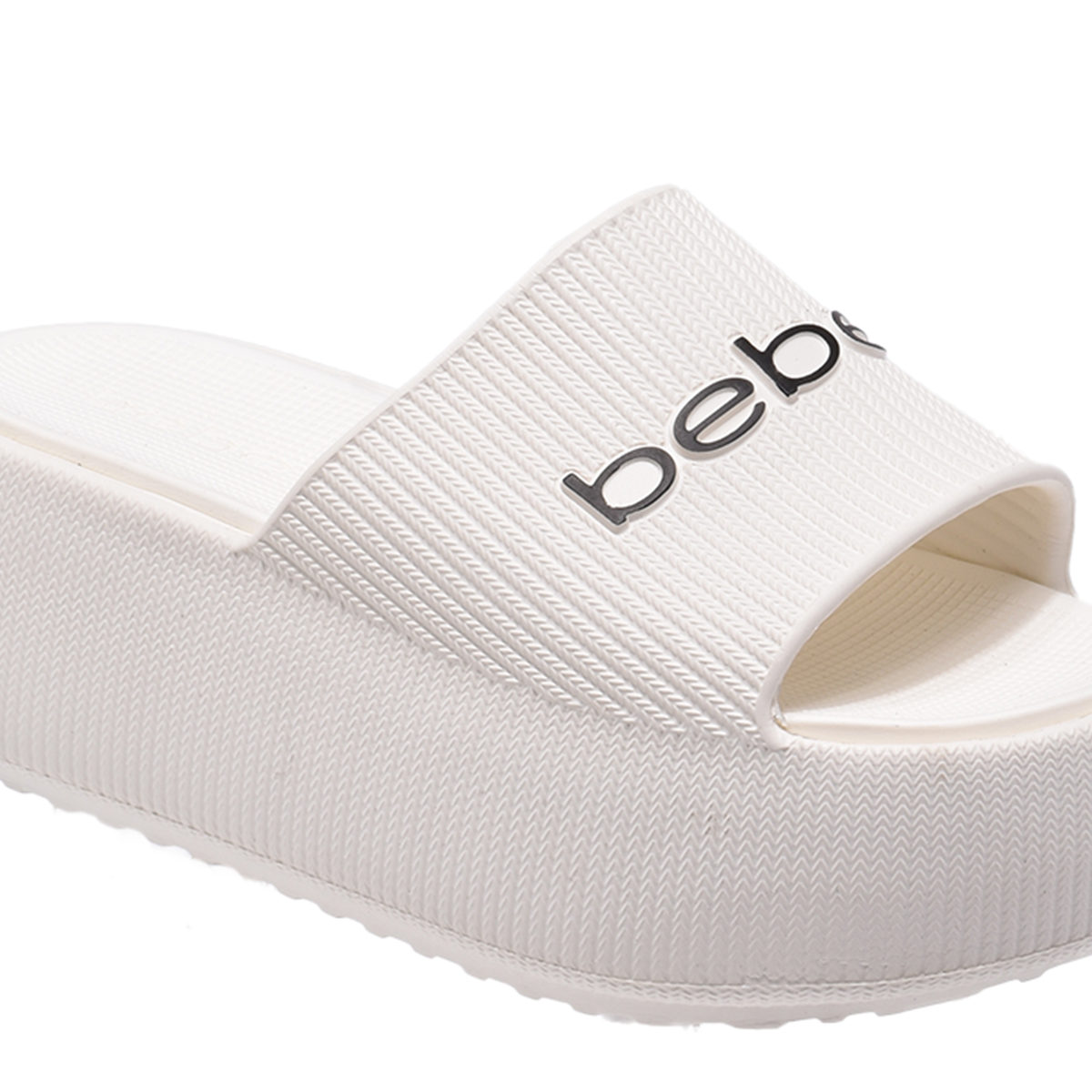 bebe Ploffy Women Slide-23162-White