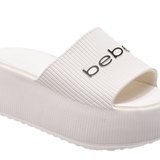 bebe Ploffy Women Slide-23162-White