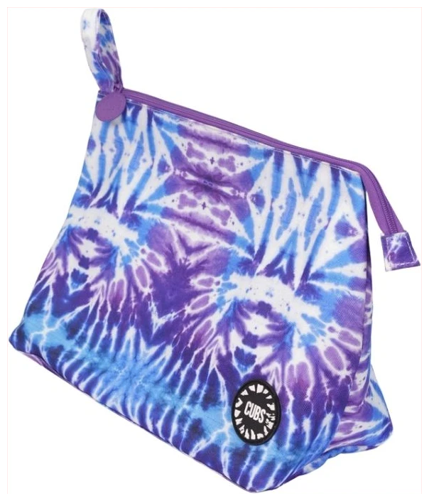 Cubs Purple tie dye 1 Large Pouch