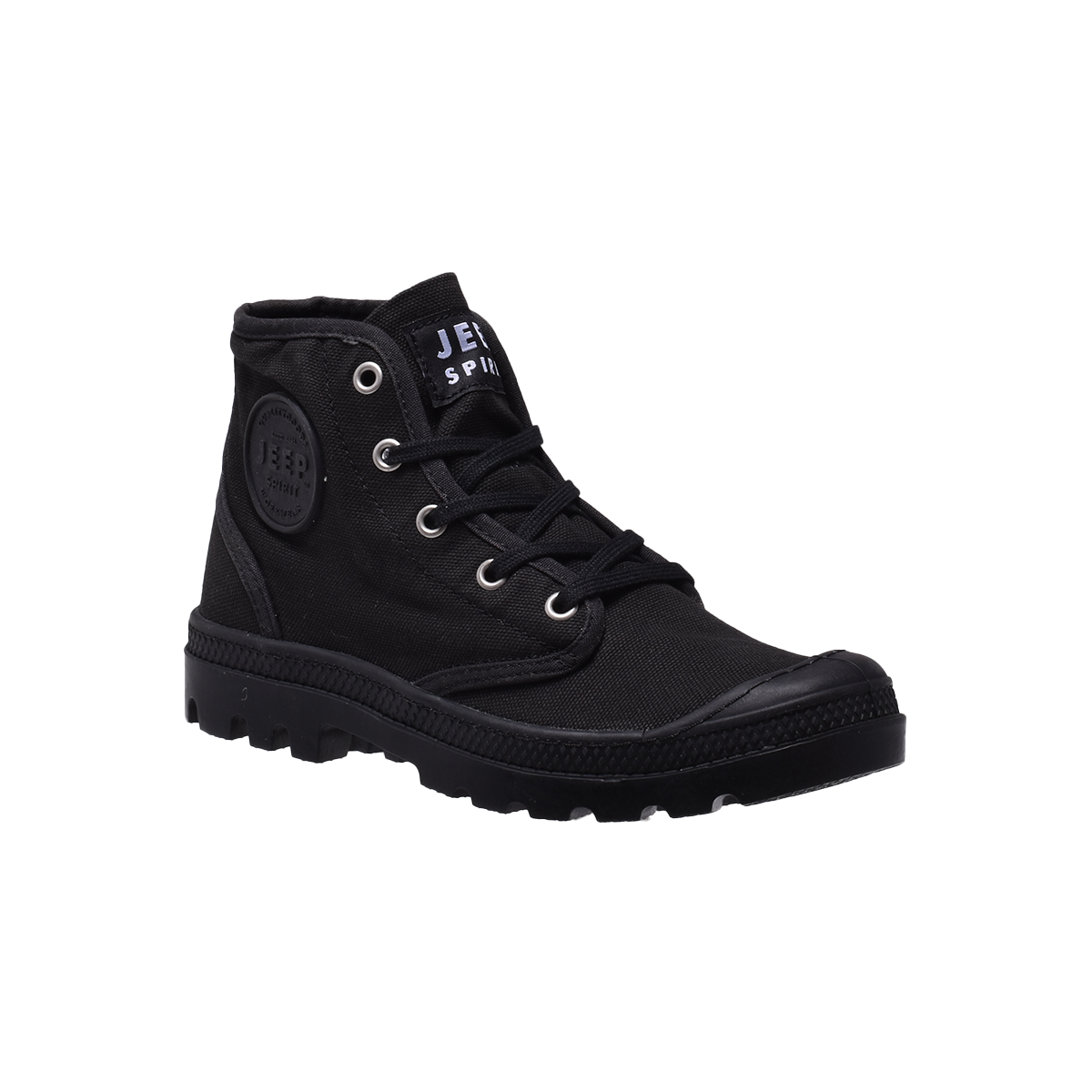 Jeep Spirit High Top Outdoor Canvas Sneaker-5938114209-Black