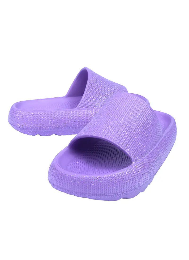 Cubs Glitter Lilac Eva Virgo Girls/Women Slide