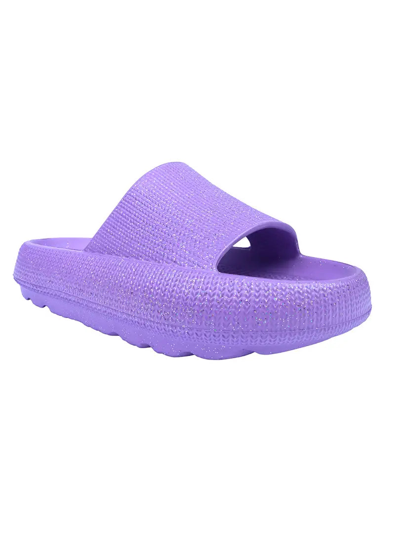 Cubs Glitter Lilac Eva Virgo Girls/Women Slide