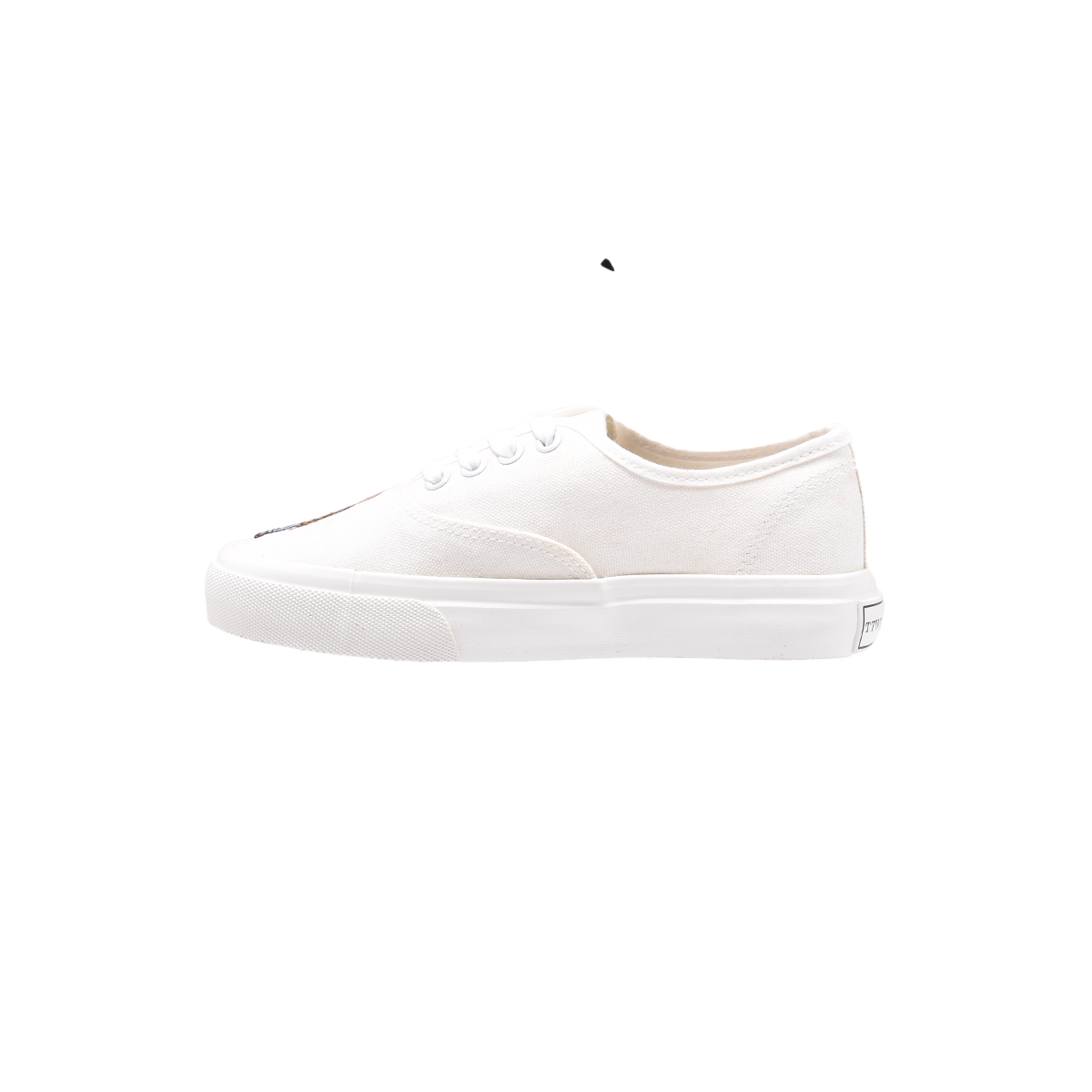 TTWN BEAR Low-Top White Canvas Top Bear Lace Shoes