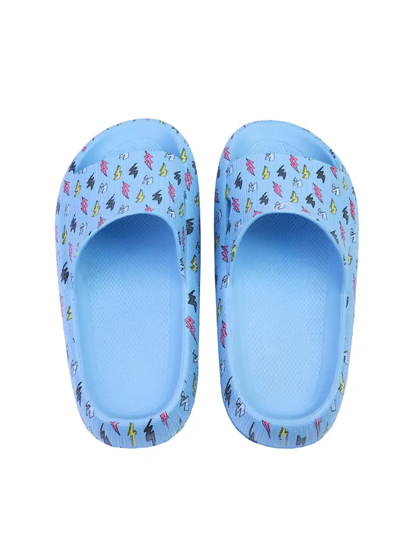 Cubs Baby Blue Bolts Eva Virgo Unisex Slide