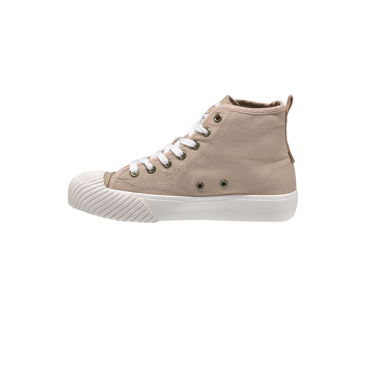 TTWN Bear High-Top Khaki Canvas Side Bear Head Biscuit Shoes