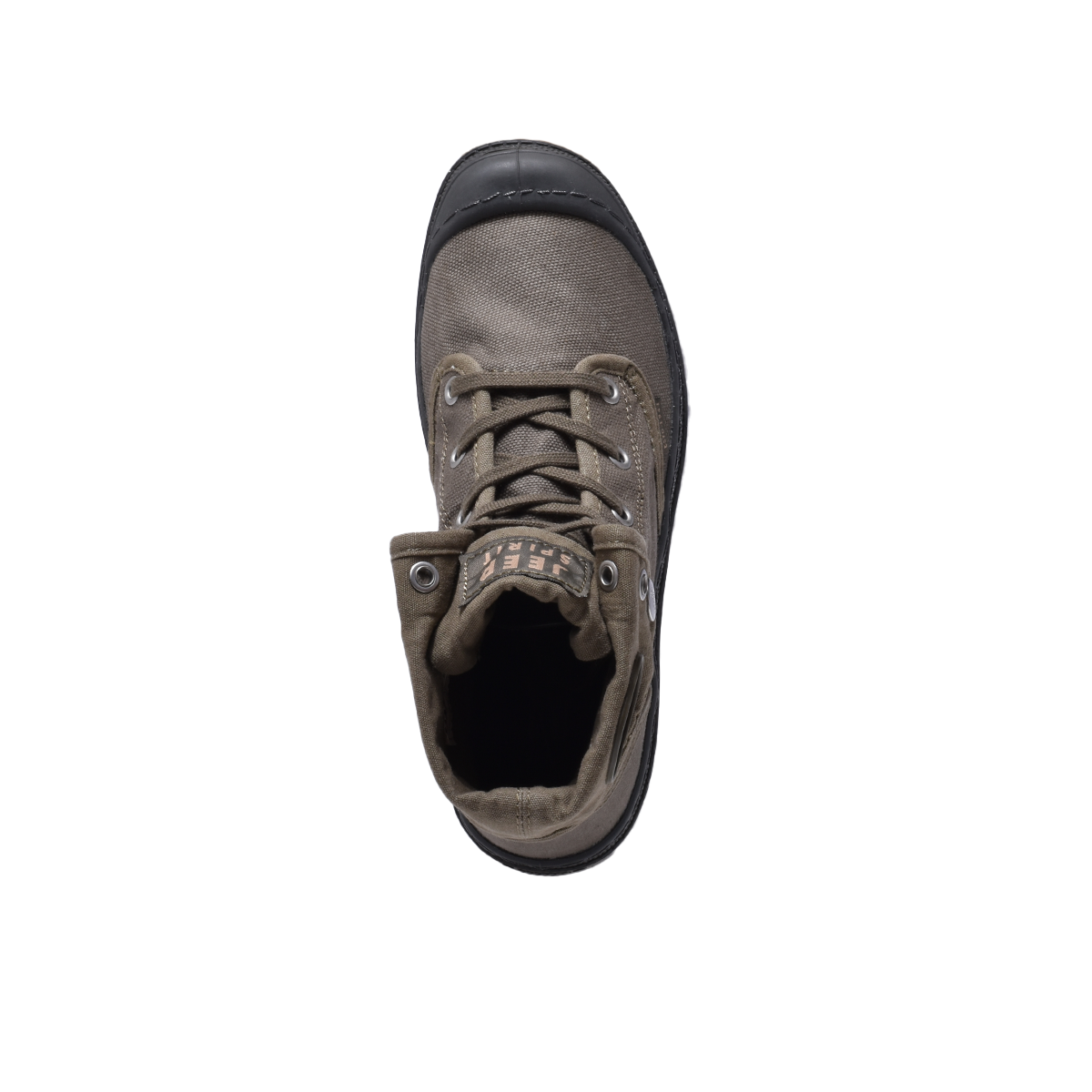 Jeep Spirit High Top Baggy Canvas Sneaker-5938114227-Brown