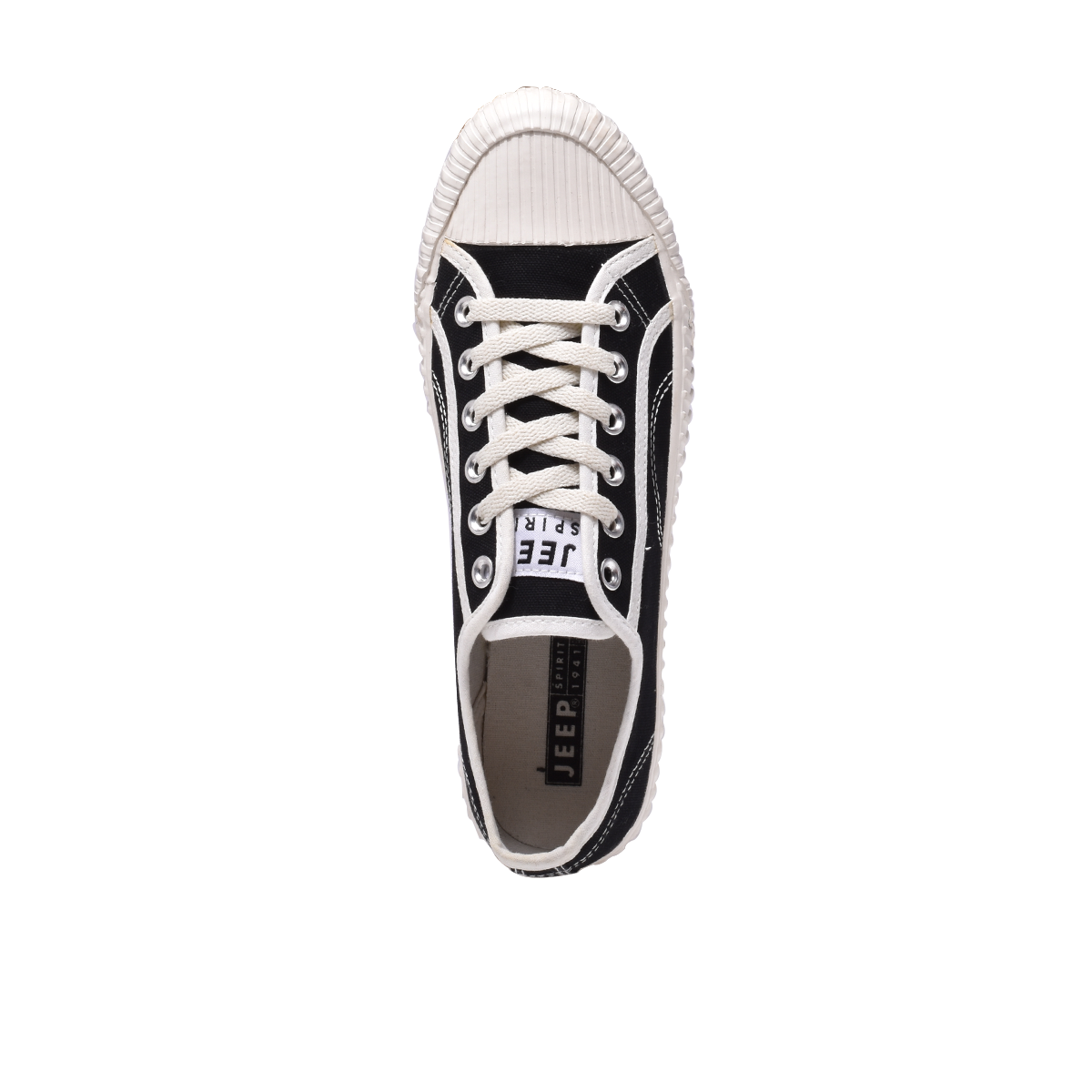 Jeep Spirit Cracker Low Top Canvas Sneaker-5029340121-Black