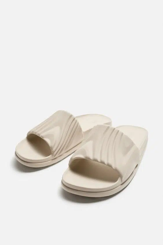 ZARA Beach Sandals White