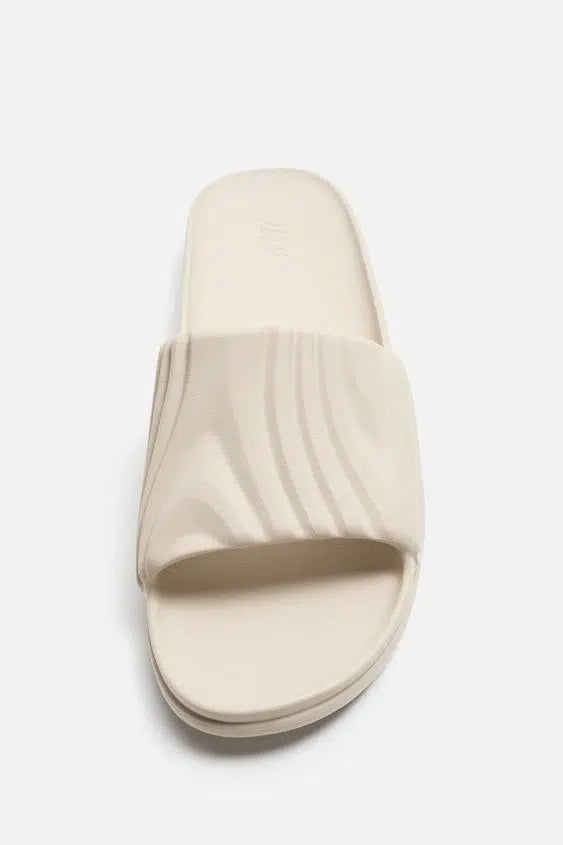 ZARA Beach Sandals White