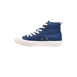 TTWN BEAR High-Top Navy Canvas Side Bear Head Biscuit Shoes