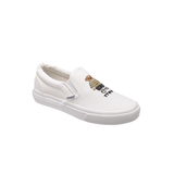 TTWN Bear Slip-On White Canvas Top Bear Head Shoes