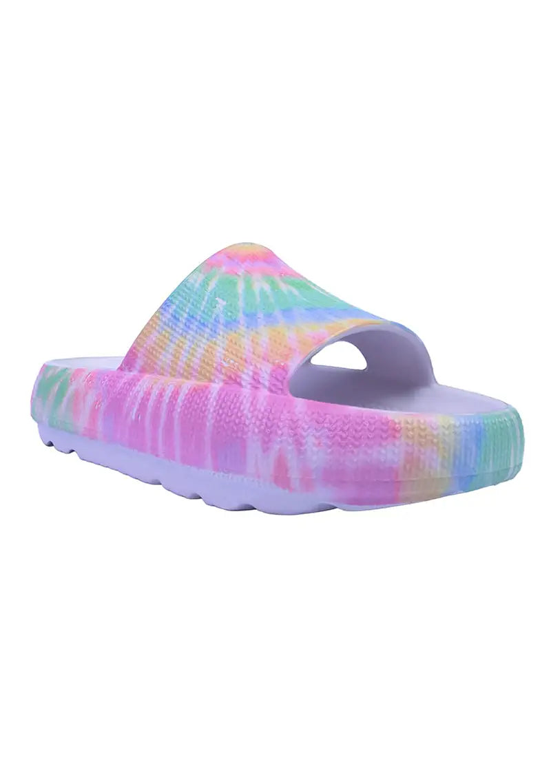 Cubs White Tie-Dye Eva Virgo Girls/Women Slide
