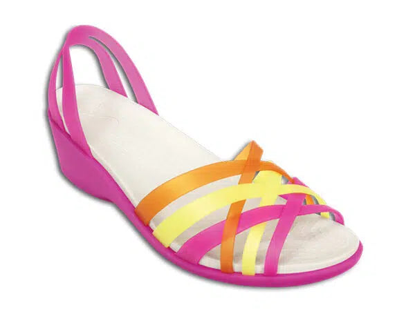 Crocs Huarache Mini Wedge Women Fuchsia/Grapefruit