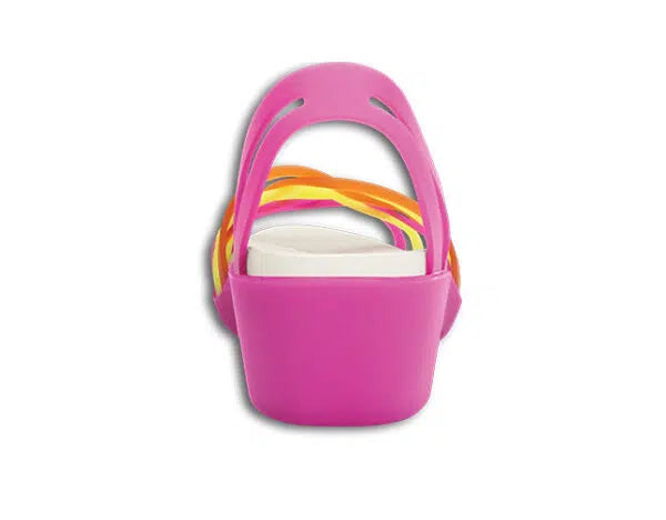 Crocs Huarache Mini Wedge Women Fuchsia/Grapefruit