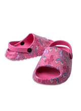 Cubs Open Toe Pink Unicorn & Rainbows