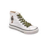 TTWN Bear High-Top White Canvas Shoes