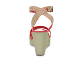 Crocs Leigh Graphic Wedge Melon Stucco