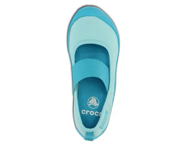 Crocs Duet Busy Day Mary Jane Children?? Ice Blue Surf