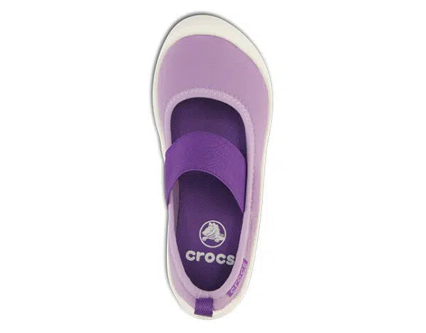 Crocs Duet Busy Day Mary Jane Children?? Iris Neon Purple