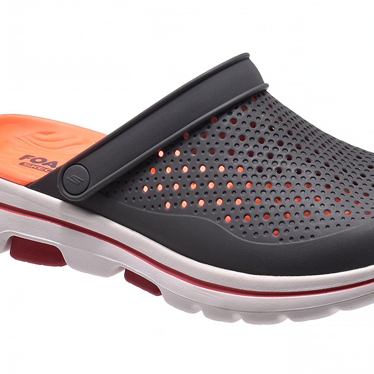 Skechers Foamies Go Walk 243016-DGray Orange White