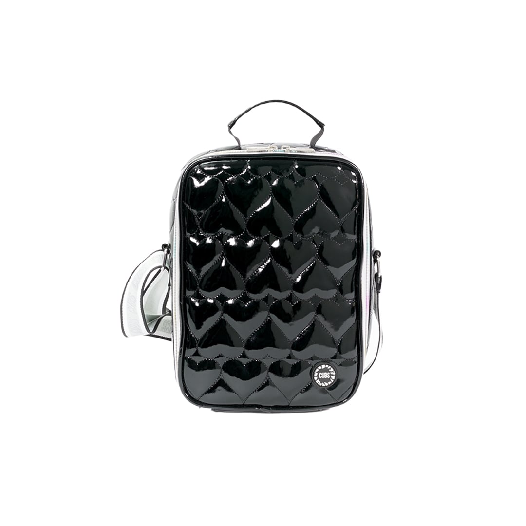 Cubs Shiny Black High School Lunch Bag