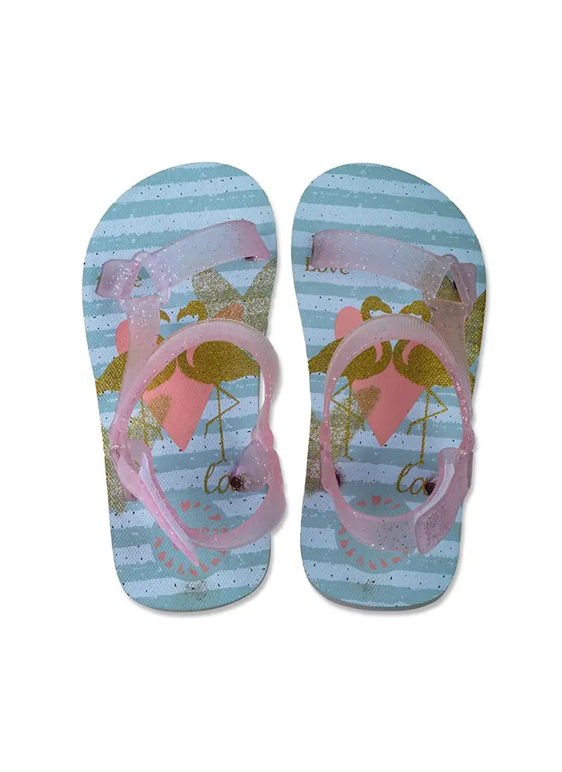 Cubs Sling Sandal Big Girl Golden Flamingo