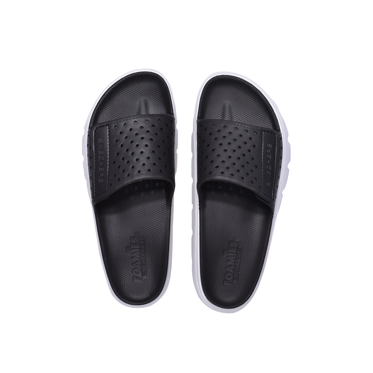 Skechers Foamies Top Level Peachy Vibe Slide-111451-Black