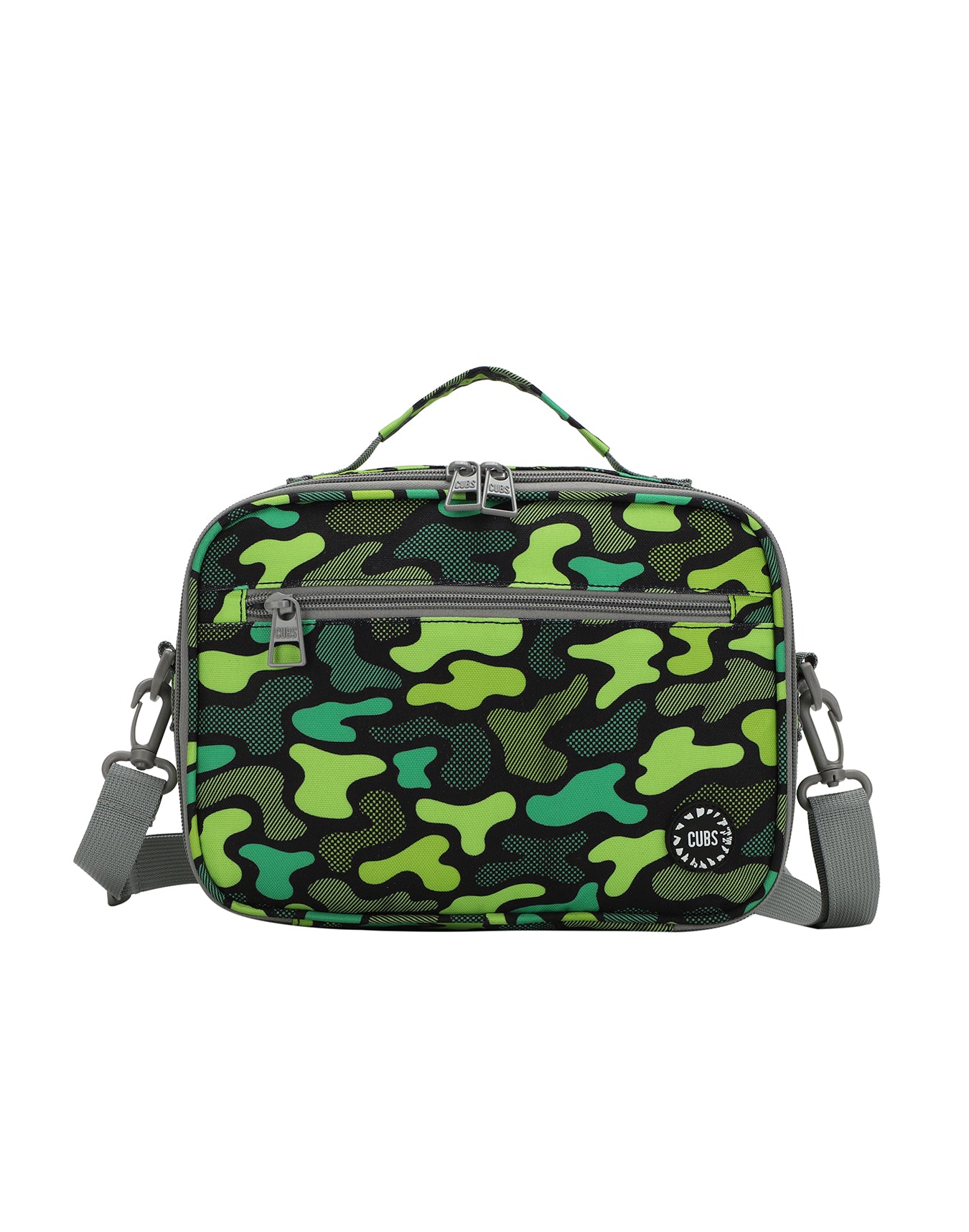 Cubs Neon Green Camo cross body lunch bag