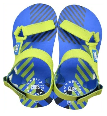 Cubs Royal Blue – Neon Green Boys Sporty Sling CUBS Sandal