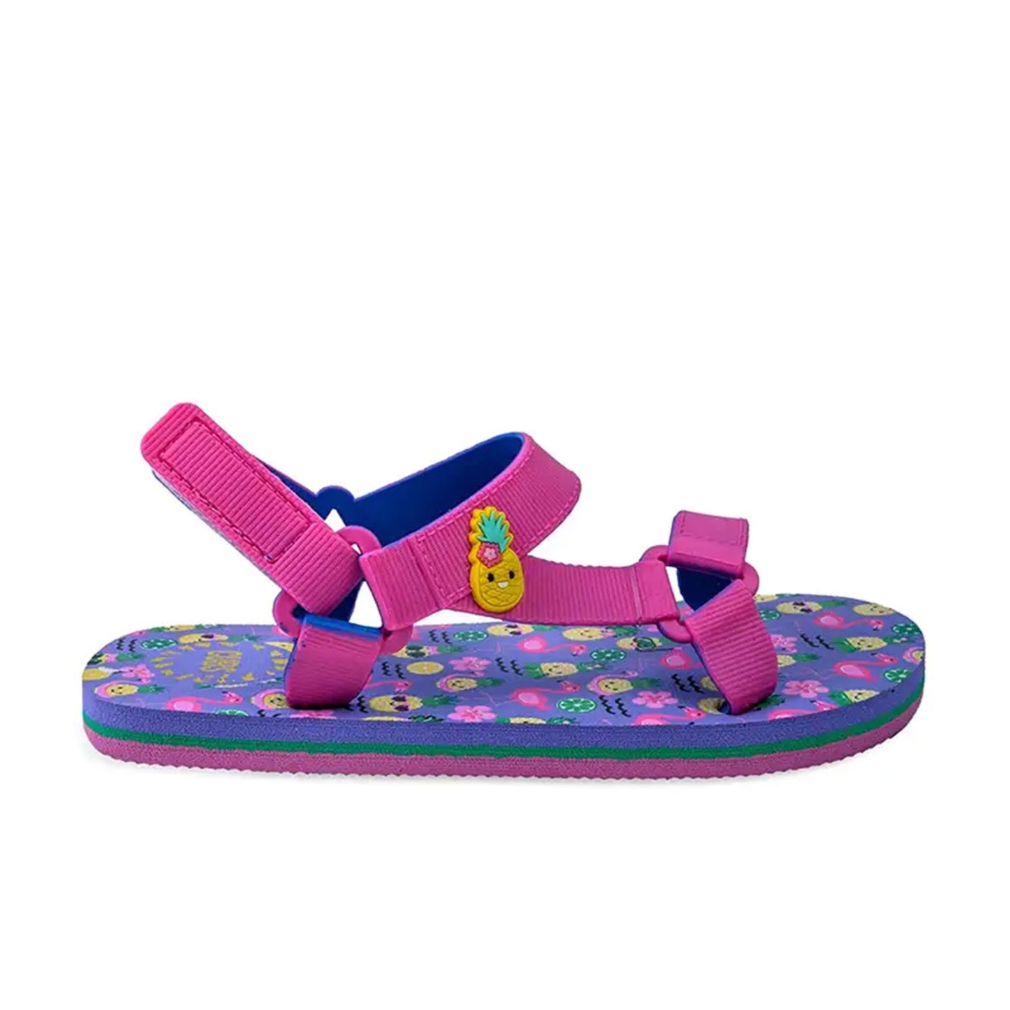 Cubs Big Girls’ Pineapple Print Sandals