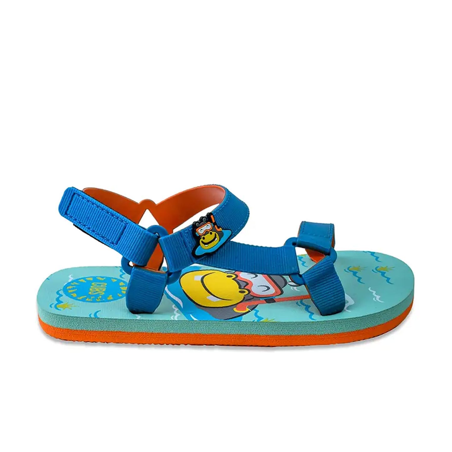 Cubs Boys’ sandal with a cute diving hippo print