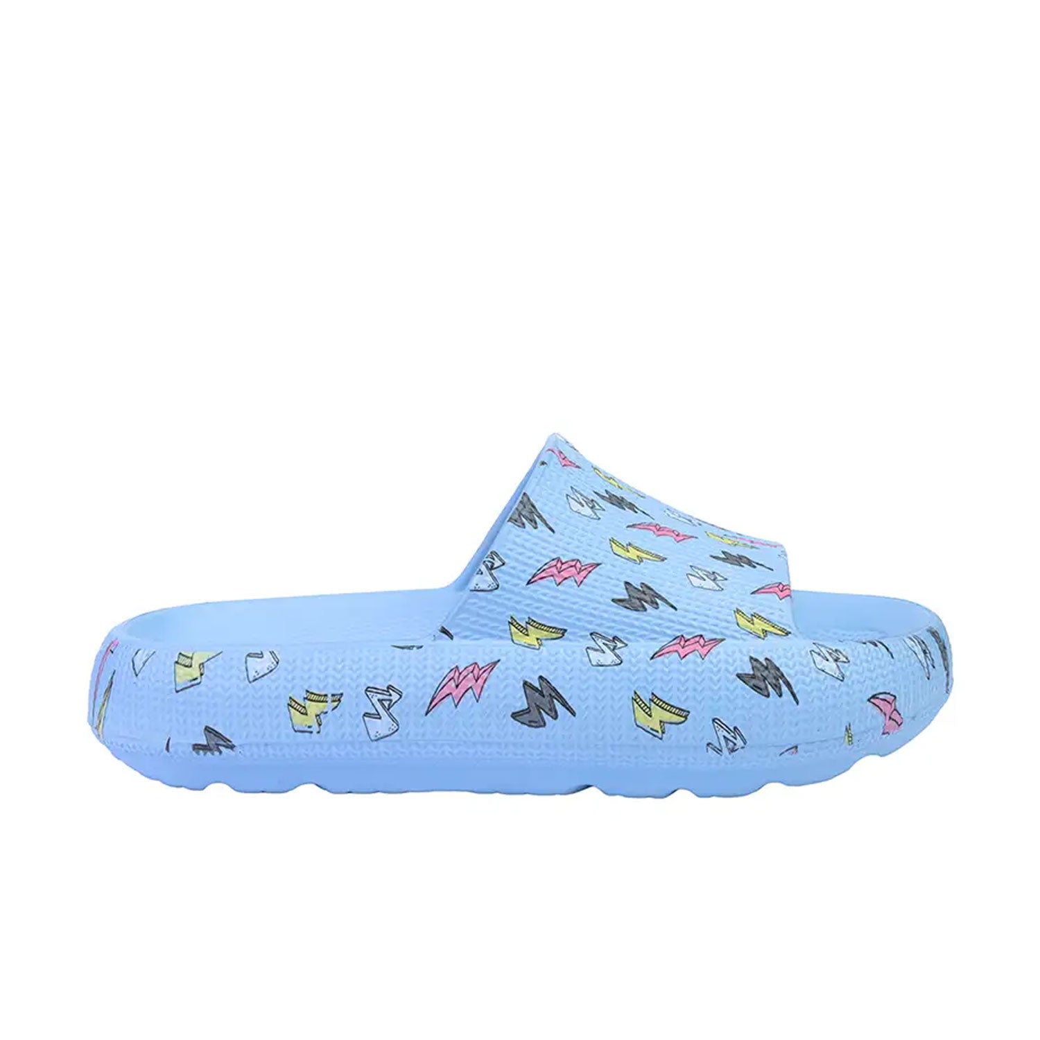 Cubs Baby Blue Bolts Eva Virgo Unisex Slide