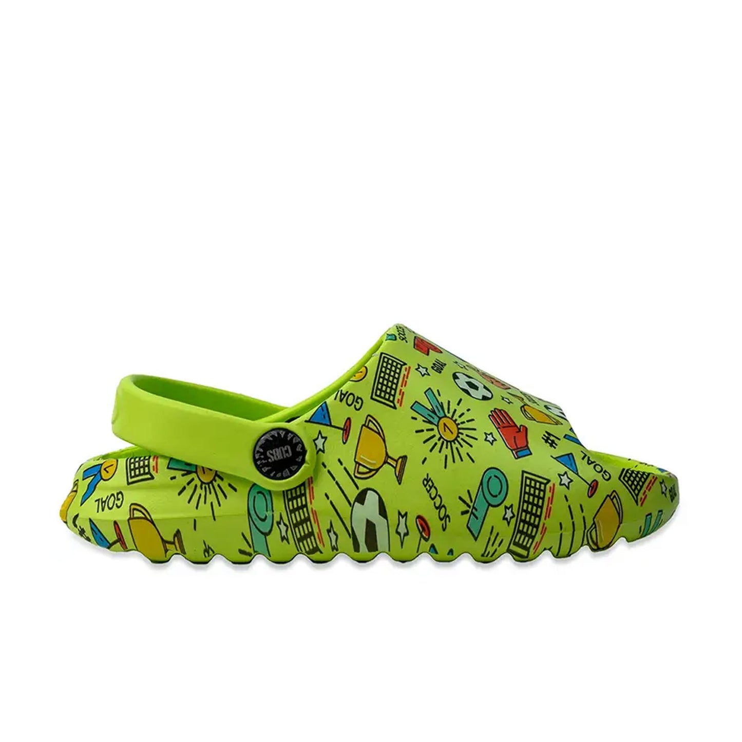 Cubs Open Toe Neon Green Football