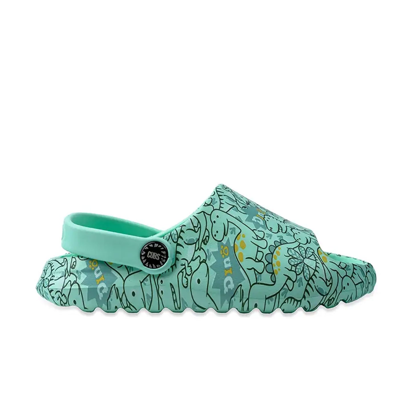 Cubs Open Toe Mint Green Cute Dino