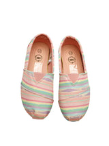 Cubs Pink Stripes Slip-on Espadrilles Kids
