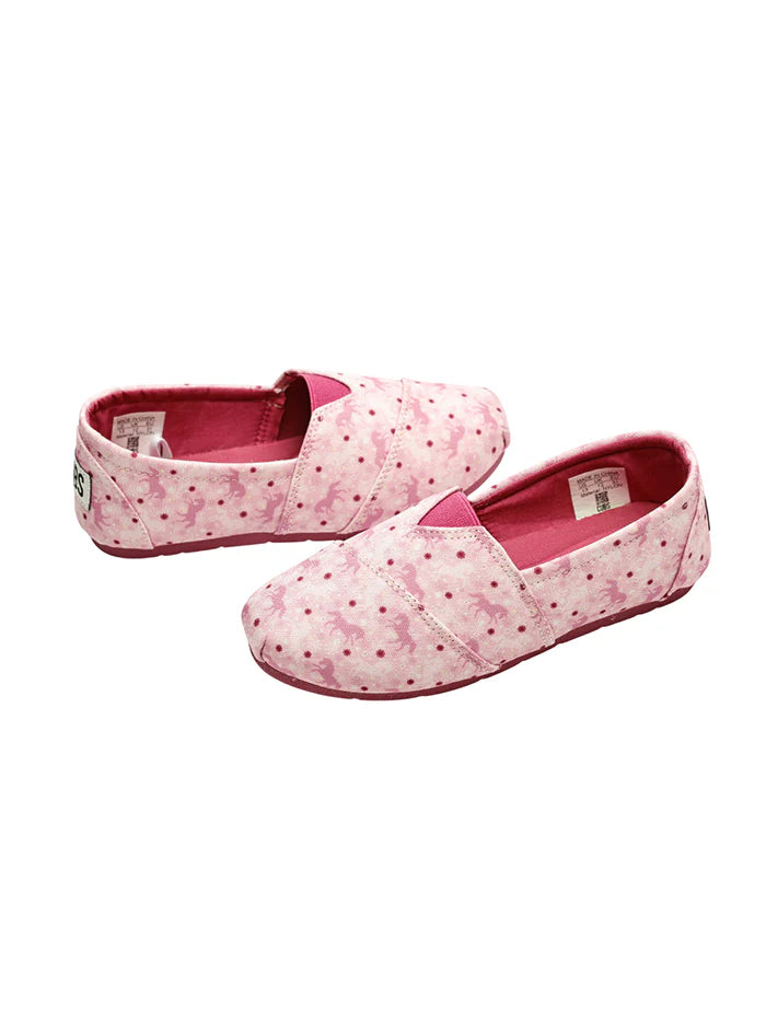 Cubs Lilac Unicorn Slip-on Espadrilles Kids