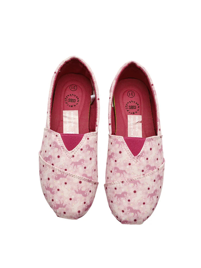 Cubs Lilac Unicorn Slip-on Espadrilles Kids