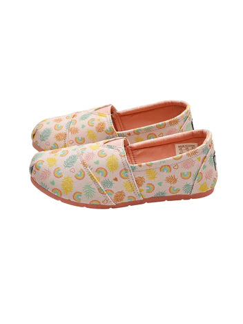 Cubs Pastil Pink Rainbows Slip-on Espadrilles Kids