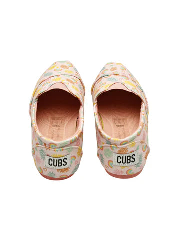 Cubs Pastil Pink Rainbows Slip-on Espadrilles Kids