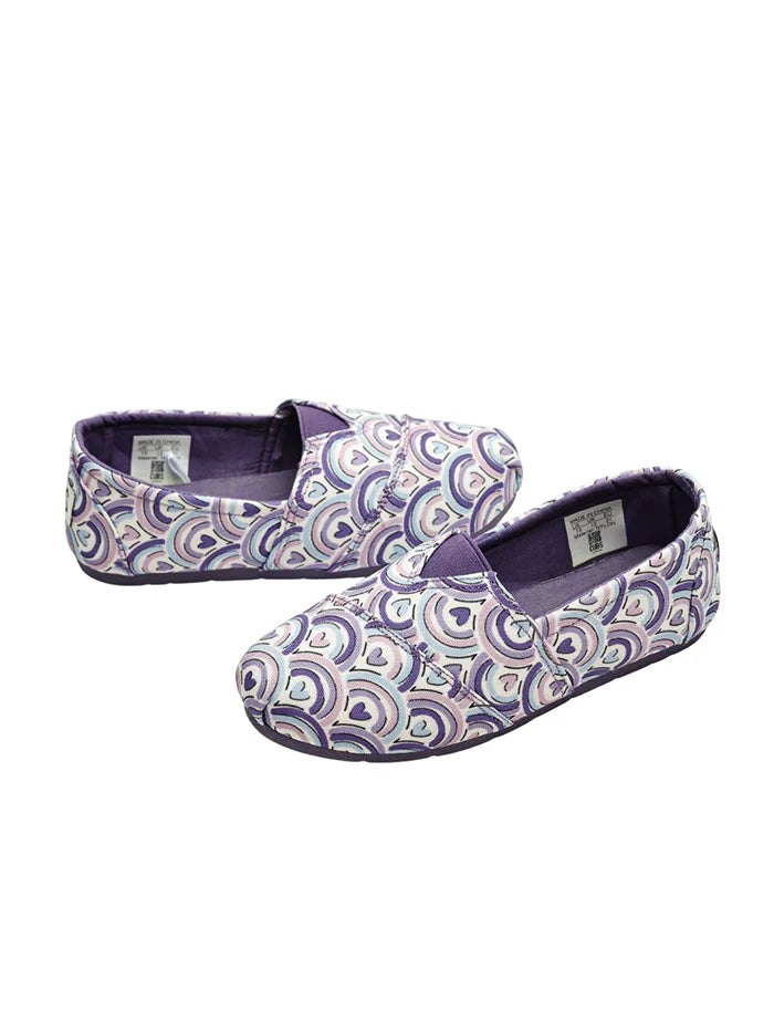 Cubs Purple Hearts Slip-on Espadrilles Kids