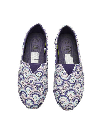 Cubs Purple Hearts Slip-on Espadrilles Kids