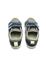 Cubs Blue & Green Jeans Double Strap Sneaker Kids