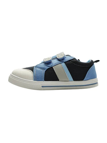 Cubs Navy & Baby Blue Jeans Double Strap Sneaker Kids
