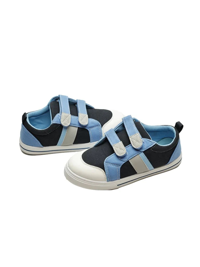 Cubs Navy & Baby Blue Jeans Double Strap Sneaker Kids