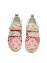 Cubs Pink Hearts Double Strap Sneaker Kids