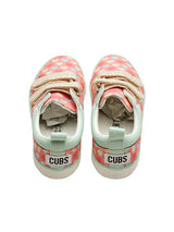 Cubs Pink Hearts Double Strap Sneaker Kids