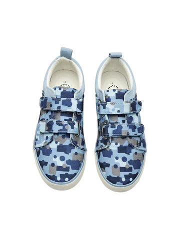 Cubs Cars Camouflage Double Strap Sneaker Kids
